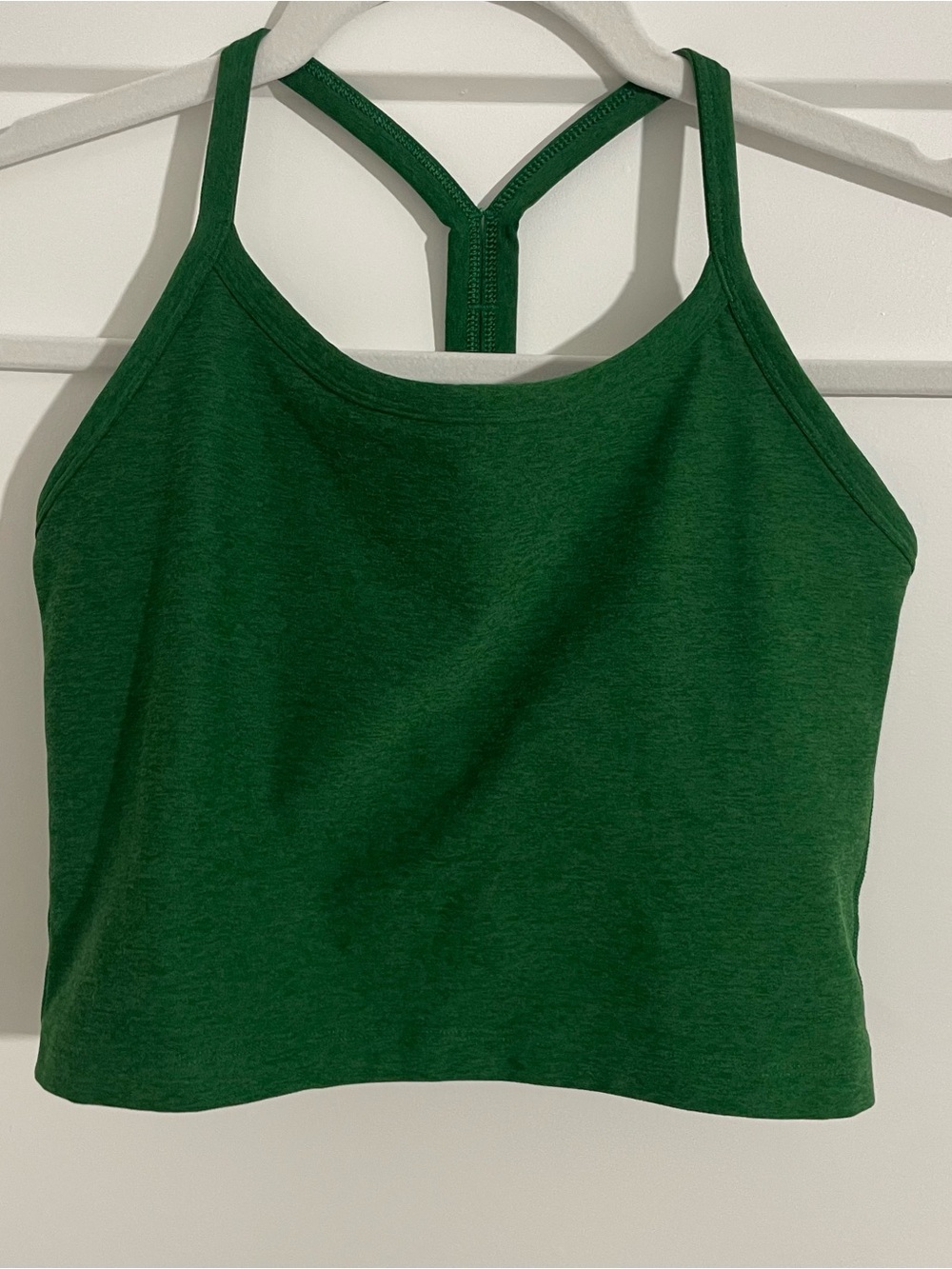 Beyond Yoga Deep Green Racerback Cropped Tank